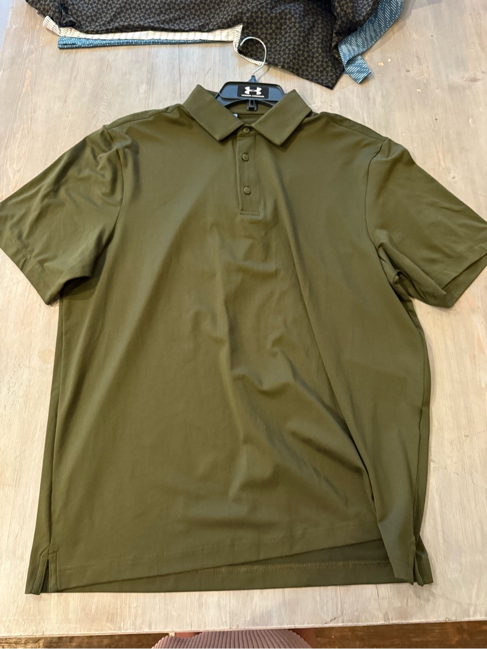 Under Armour Olive Polo Shirt - Men's Performance Polo